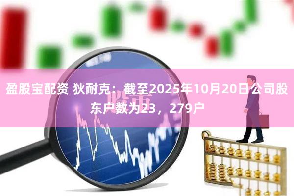 盈股宝配资 狄耐克：截至2025年10月20日公司股东户数为23，279户
