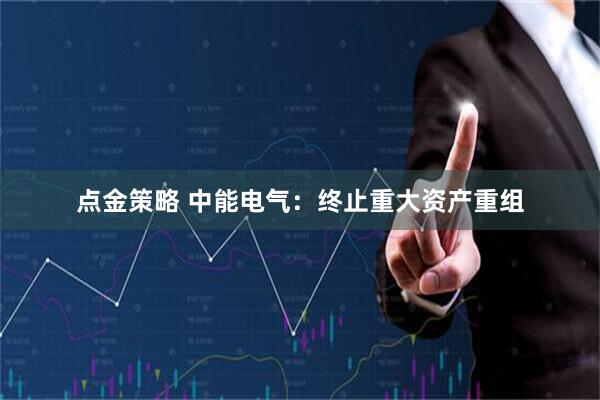 点金策略 中能电气：终止重大资产重组
